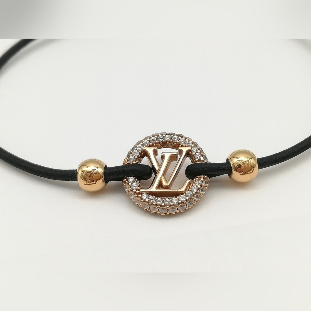 Louis Vuitton Louise by Night Strass Monogram Adjustable Bracelet! - Picture 5 of 6
